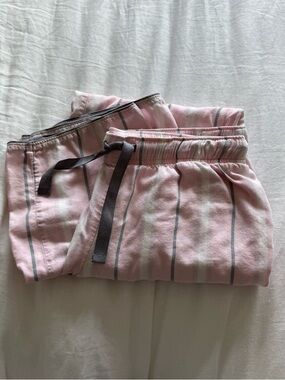 XS Pink Stripe Drawstring PJ Pants